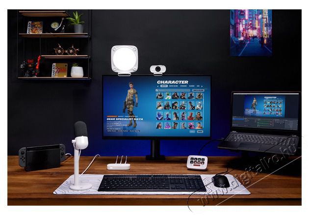 Corsair Elgato Key Light Neo PC/Mac/Notebook USB/Wi-Fi LED l&aacute;mpa H&aacute;ztart&aacute;s / Otthon / K&uuml;lt&eacute;r - Vil&aacute;g&iacute;t&aacute;s / elektromoss&aacute;g - Hangulat teremtő vil&aacute;g&iacute;t&aacute;s - 500188