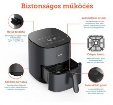 Cosori CAF-L501-KEU FORRÓLEVEGŐS SÜTŐ Konyhai termékek - Konyhai kisgép (sütés / főzés / hűtés / ételkészítés) - Légkeveréses főzőgép / elektromos kukta / multifunkciós sütő - 470605