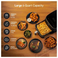 Cosori CAF-DC602-KEUR Turbo Blaze Air Fryer, 1725W, fekete Konyhai termékek - Konyhai kisgép (sütés / főzés / hűtés / ételkészítés) - Légkeveréses főzőgép / elektromos kukta / multifunkciós sütő - 495266