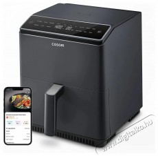 Cosori CAF-P681S-KEUR Dual Blaze sötétszürke 6,4 liter forrólevegős sütő Konyhai termékek - Konyhai kisgép (sütés / főzés / hűtés / ételkészítés) - Légkeveréses főzőgép / elektromos kukta / multifunkciós sütő - 495565