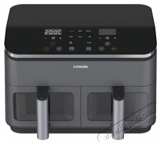 Cosori CAF-R901-AEU Dual Basket Forrólevegős Sütő, fekete Konyhai termékek - Konyhai kisgép (sütés / főzés / hűtés / ételkészítés) - Légkeveréses főzőgép / elektromos kukta / multifunkciós sütő - 500759