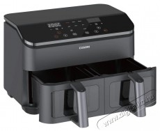 Cosori CAF-R901-AEU Dual Basket Forrólevegős Sütő, fekete Konyhai termékek - Konyhai kisgép (sütés / főzés / hűtés / ételkészítés) - Légkeveréses főzőgép / elektromos kukta / multifunkciós sütő - 500759