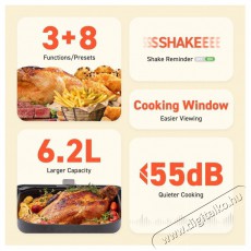 Cosori P653 Premium II Plus Chef Edition Konyhai termékek - Konyhai kisgép (sütés / főzés / hűtés / ételkészítés) - Légkeveréses főzőgép / elektromos kukta / multifunkciós sütő - 523367