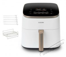 Cosori TurboBlaze Pro 6,2L + 5 nyárs és grillsütőrács, fehér Konyhai termékek - Konyhai kisgép (sütés / főzés / hűtés / ételkészítés) - Légkeveréses főzőgép / elektromos kukta / multifunkciós sütő - 523365