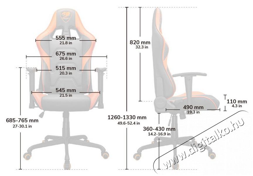 Cougar Armor Elite, feh&eacute;r Iroda &eacute;s sz&aacute;m&iacute;t&aacute;stechnika - Egy&eacute;b sz&aacute;m&iacute;t&aacute;stechnikai term&eacute;k - 518287