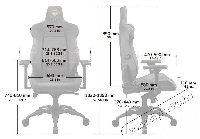 Cougar Armor EVO Royal Iroda &eacute;s sz&aacute;m&iacute;t&aacute;stechnika - Egy&eacute;b sz&aacute;m&iacute;t&aacute;stechnikai term&eacute;k - 518283
