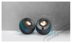 CREATIVE Pebble X fekete Audio-Video / Hifi / Multimédia - Hangfal - Hangfalszett - Hangszóró kábel / csatlakozó - 523398