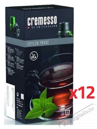 Cremesso Ceylon Pekoe teakapszula (12 doboz/csomag) Konyhai termékek - Kávéfőző / kávéörlő / kiegészítő - Kávé kapszula / pod / szemes / őrölt kávé - 304457