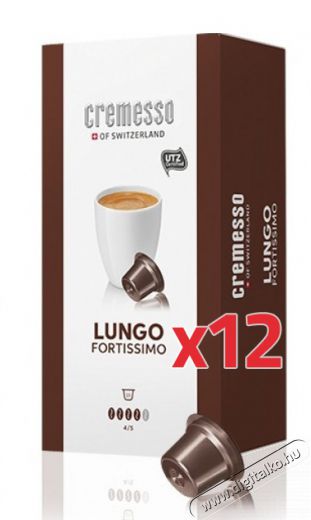 Cremesso Fortissimo kávékapszula (12 doboz/csomag) Konyhai termékek - Kávéfőző / kávéörlő / kiegészítő - Kávé kapszula / pod / szemes / őrölt kávé - 314235