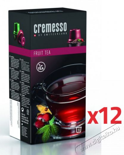 Cremesso Fruit Tea teakapszula (12 doboz/csomag) Konyhai termékek - Kávéfőző / kávéörlő / kiegészítő - Kávé kapszula / pod / szemes / őrölt kávé - 304453