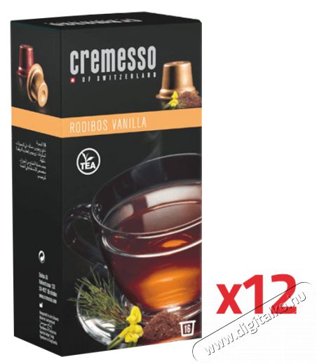 Cremesso Rooibos Vanilla teakapszula (12 doboz/csomag) Konyhai termékek - Kávéfőző / kávéörlő / kiegészítő - Kávé kapszula / pod / szemes / őrölt kávé - 304451
