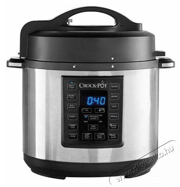 CrockPot Express 5,6 liter Konyhai term&eacute;kek - Konyhai kisg&eacute;p (s&uuml;t&eacute;s / főz&eacute;s / hűt&eacute;s / &eacute;telk&eacute;sz&iacute;t&eacute;s) - L&eacute;gkever&eacute;ses főzőg&eacute;p / elektromos kukta / multifunkci&oacute;s s&uuml;tő - 523412