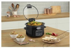 CrockPot Lassúfőző 4,7 l fekete Konyhai termékek - Konyhai kisgép (sütés / főzés / hűtés / ételkészítés) - Légkeveréses főzőgép / elektromos kukta / multifunkciós sütő - 523405