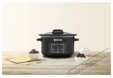 CrockPot Lassúfőző 4,7 l fekete Konyhai termékek - Konyhai kisgép (sütés / főzés / hűtés / ételkészítés) - Légkeveréses főzőgép / elektromos kukta / multifunkciós sütő - 523405