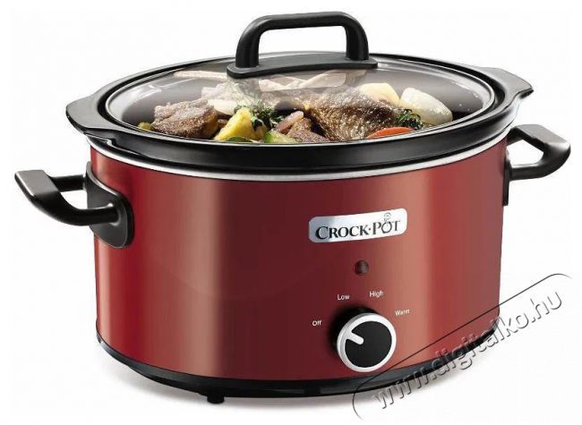 CrockPot SCV400RD piros Konyhai termékek - Konyhai kisgép (sütés / főzés / hűtés / ételkészítés) - Légkeveréses főzőgép / elektromos kukta / multifunkciós sütő - 523406