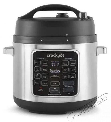 CrockPot Turbo Express 5,6 l Konyhai termékek - Konyhai kisgép (sütés / főzés / hűtés / ételkészítés) - Légkeveréses főzőgép / elektromos kukta / multifunkciós sütő - 523411