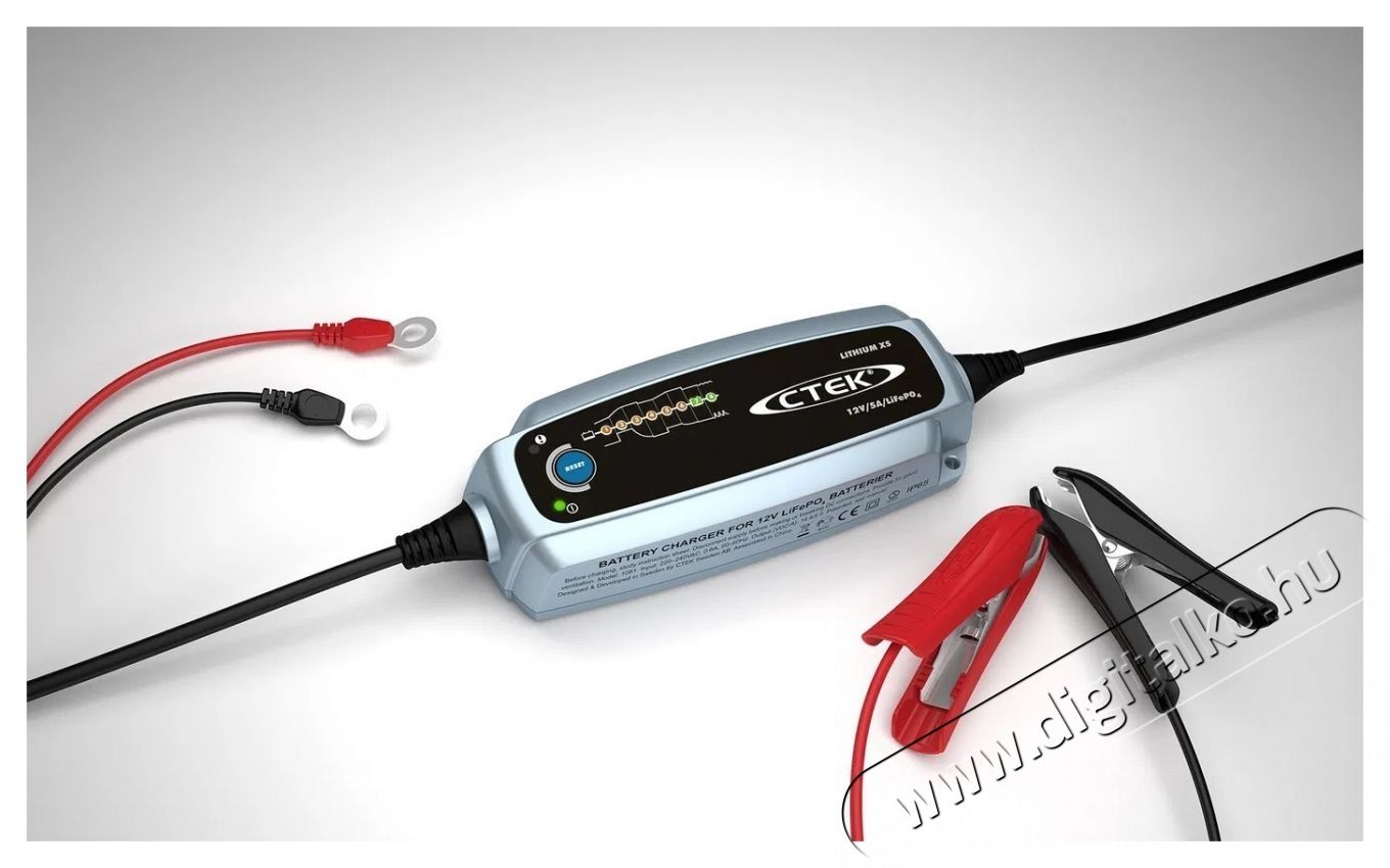 CTEK Lithium XS aut&oacute; akkuml&aacute;tor t&ouml;ltő Akkuk &eacute;s t&ouml;ltők - Li-ion akkumul&aacute;tor &eacute;s t&ouml;ltő (ut&aacute;ngy&aacute;rtott) - T&ouml;ltő - 531730