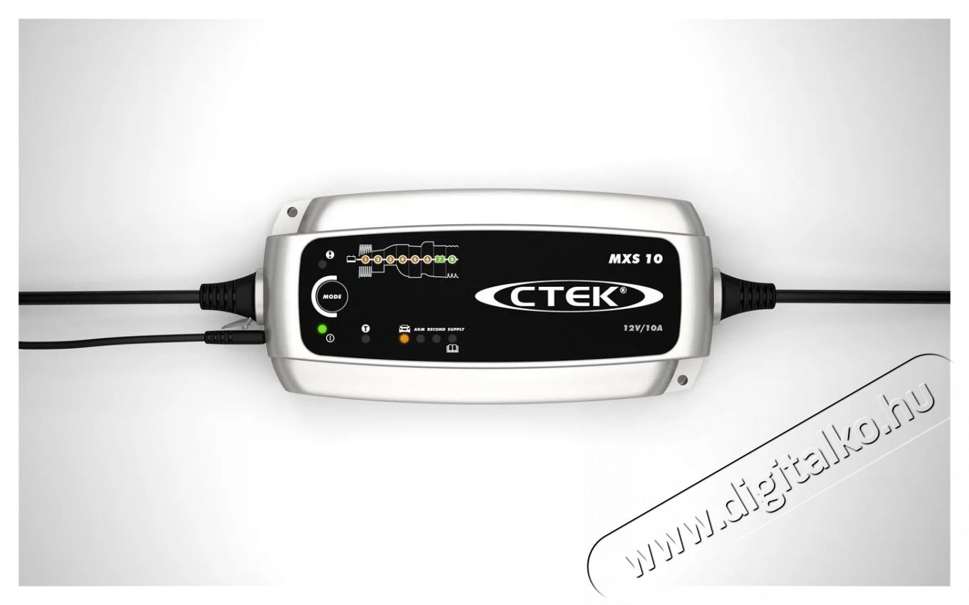 CTEK MXS 10 aut&oacute; akkuml&aacute;tor t&ouml;ltő Akkuk &eacute;s t&ouml;ltők - Li-ion akkumul&aacute;tor &eacute;s t&ouml;ltő (ut&aacute;ngy&aacute;rtott) - T&ouml;ltő - 531727