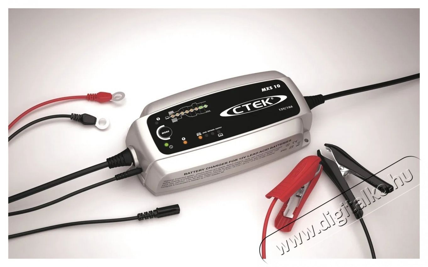 CTEK MXS 10 aut&oacute; akkuml&aacute;tor t&ouml;ltő Akkuk &eacute;s t&ouml;ltők - Li-ion akkumul&aacute;tor &eacute;s t&ouml;ltő (ut&aacute;ngy&aacute;rtott) - T&ouml;ltő - 531727
