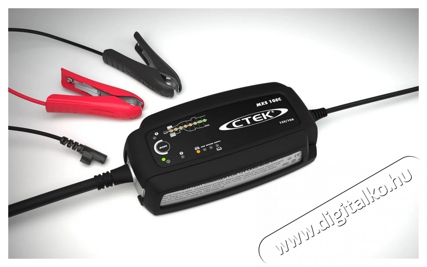 CTEK MXS 10 EC aut&oacute; akkuml&aacute;tor t&ouml;ltő Akkuk &eacute;s t&ouml;ltők - Li-ion akkumul&aacute;tor &eacute;s t&ouml;ltő (ut&aacute;ngy&aacute;rtott) - T&ouml;ltő - 531726