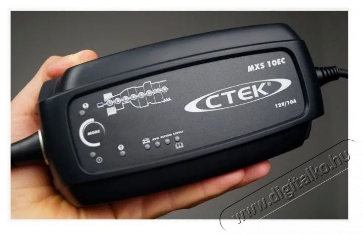 CTEK MXS 10 EC aut&oacute; akkuml&aacute;tor t&ouml;ltő Akkuk &eacute;s t&ouml;ltők - Li-ion akkumul&aacute;tor &eacute;s t&ouml;ltő (ut&aacute;ngy&aacute;rtott) - T&ouml;ltő - 531726