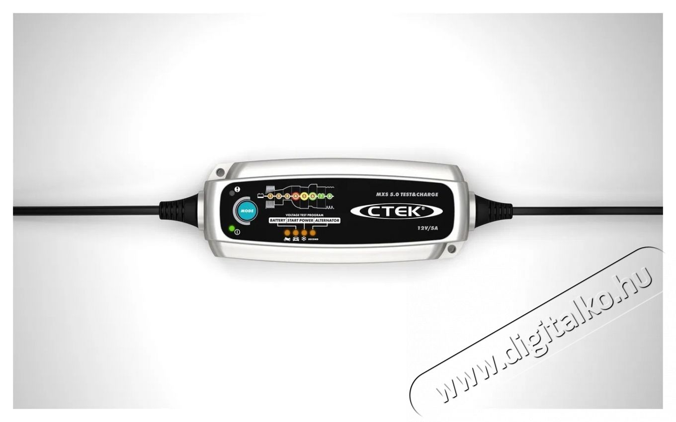 CTEK MXS 5.0 Test   Charge aut&oacute; akkuml&aacute;tor t&ouml;ltő Akkuk &eacute;s t&ouml;ltők - Li-ion akkumul&aacute;tor &eacute;s t&ouml;ltő (ut&aacute;ngy&aacute;rtott) - T&ouml;ltő - 531731