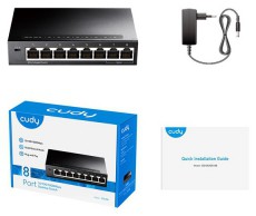 CUDY CUDY Switch 8x1000Mbps, F&eacute;mh&aacute;zas, Asztali, GS108 Iroda &eacute;s sz&aacute;m&iacute;t&aacute;stechnika - H&aacute;l&oacute;zat - Switch - 486466