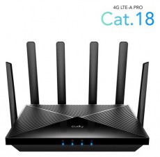 CUDY LT18 kétsávos AX1800 WIFI 6 MESH dual nanoSIM 4G (LTE CAT18) fekete router Iroda és számítástechnika - Hálózat - Router - 497022