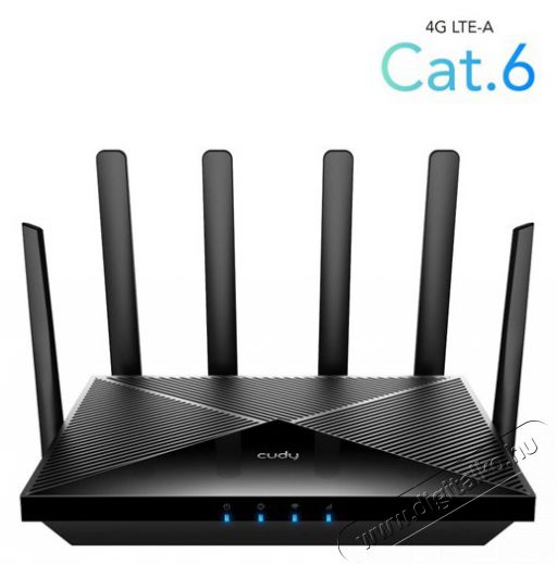 CUDY LT700 kétsávos AC1200 WIFI Dual nanoSIM 4G LTE CAT6 fekete router Iroda és számítástechnika - Hálózat - Router - 497025