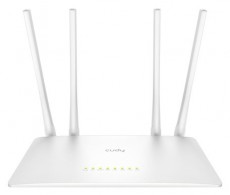 CUDY WR1200 kétsávos AC1200 WIFI fehér router Iroda és számítástechnika - Hálózat - Router - 497028