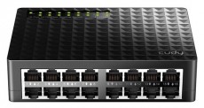 CUDY FS1016D 10/100 Mbps fekete 16 portos asztali switch Iroda és számítástechnika - Hálózat - Switch - 500335