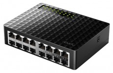 CUDY FS1016D 10/100 Mbps fekete 16 portos asztali switch Iroda és számítástechnika - Hálózat - Switch - 500335