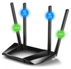 CUDY LT400 N300 WIFI 4G LTE nanoSIM fekete router Iroda és számítástechnika - Hálózat - Router - 500336