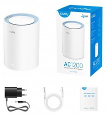 CUDY M1200(1-Pack) kétsávos AC1200 WIFI MESH fehér router (1db) Iroda és számítástechnika - Hálózat - Router - 500337