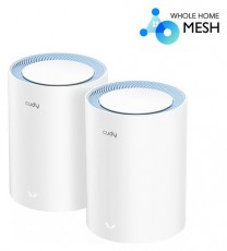 CUDY M1200(2-Pack) kétsávos AC1200 WIFI MESH fehér router (2db-os szett) Iroda és számítástechnika - Hálózat - Router - 500338