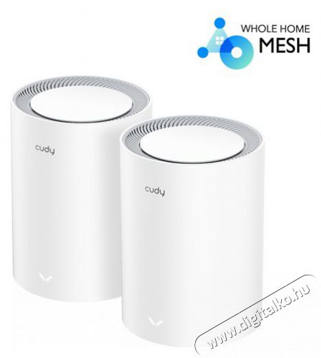 CUDY M1800(2-Pack) AX1800 WIFI 6 MESH fehér router (2db-os szett) Iroda és számítástechnika - Hálózat - Router - 500340