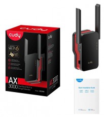CUDY RE3000 kétsávos AX3000 WIFI 6 MESH fekete extender/access point Iroda és számítástechnika - Hálózat - Lefedettségnövelő / jeltovábbító - 500330