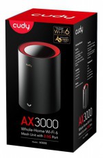 CUDY M3000(2-Pack) kétsávos AX3000 WIFI6 MESH fekete 2,5 gigabit router (2db-os szett) Iroda és számítástechnika - Hálózat - Router - 507354
