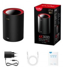 CUDY M3000(2-Pack) kétsávos AX3000 WIFI6 MESH fekete 2,5 gigabit router (2db-os szett) Iroda és számítástechnika - Hálózat - Router - 507354