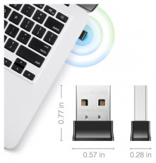 CUDY WU650 kétsávos AC650 WIFI USB mini fekete adapter Tv kiegészítők - Wi-Fi adapter - 507420