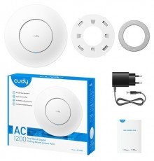 CUDY AP1300 belt&eacute;ri AC1200 k&eacute;ts&aacute;vos WiFi, Mesh, Gigabit LAN, PoE, feh&eacute;r Access Point Iroda &eacute;s sz&aacute;m&iacute;t&aacute;stechnika - H&aacute;l&oacute;zat - Modem - 514651