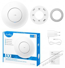 CUDY AP3000 beltéri AX3000 WiFi 6, Mesh, 2,5G LAN port, PoE, fehér Access Point Iroda és számítástechnika - Hálózat - Modem - 514652