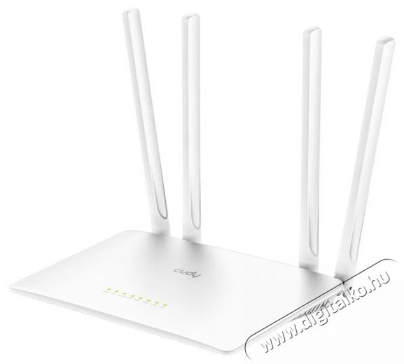 CUDY WR1200 kétsávos AC1200 WIFI fehér router Iroda és számítástechnika - Hálózat - Router - 497028
