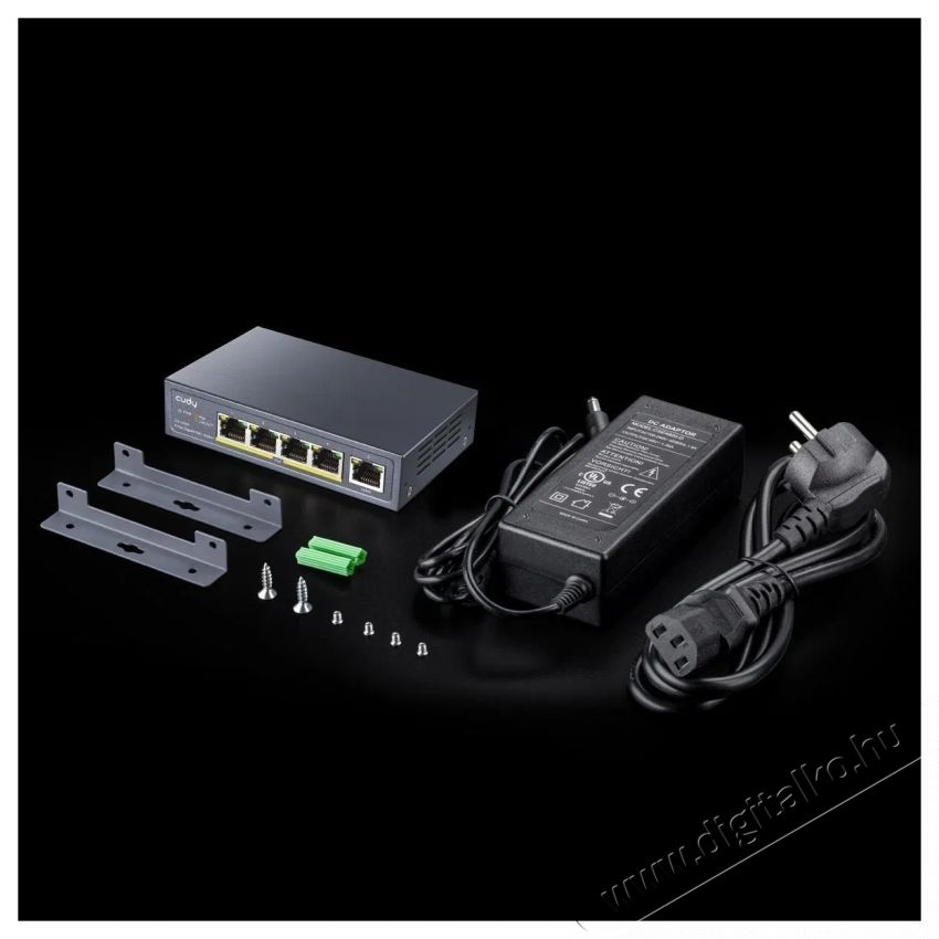 CUDY 5-Port Gigabit PoE+ Switch 60W Iroda &eacute;s sz&aacute;m&iacute;t&aacute;stechnika - H&aacute;l&oacute;zat - Switch - 532517