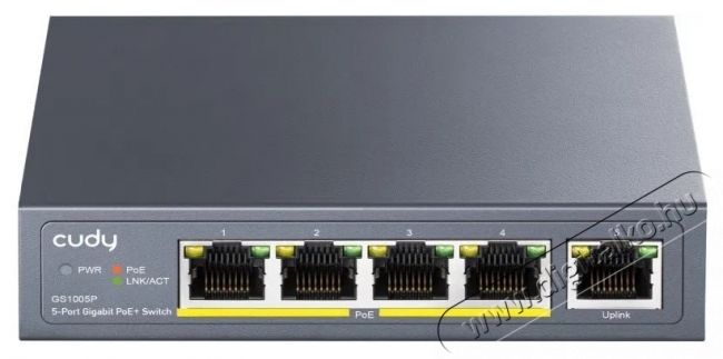 CUDY 5-Port Gigabit PoE+ Switch 60W Iroda &eacute;s sz&aacute;m&iacute;t&aacute;stechnika - H&aacute;l&oacute;zat - Switch - 532517