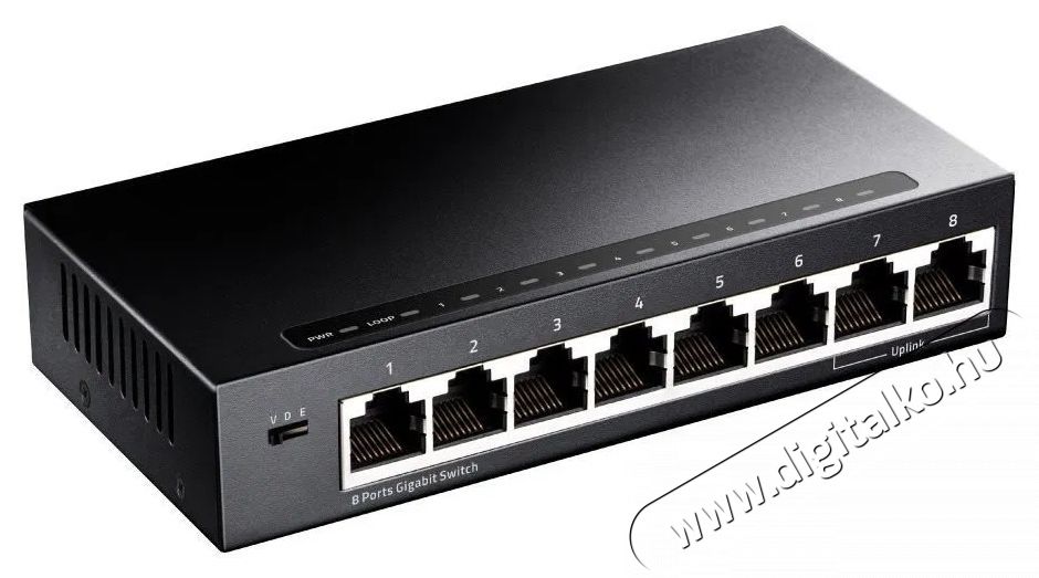 CUDY 8-Port Gigabit Metal Switch Iroda &eacute;s sz&aacute;m&iacute;t&aacute;stechnika - H&aacute;l&oacute;zat - Switch - 532523