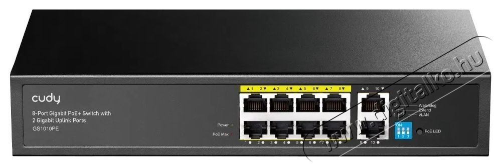 CUDY 8-Port Gigabit PoE+ Switch with 2 Gigabit Uplink Ports 120W Iroda &eacute;s sz&aacute;m&iacute;t&aacute;stechnika - H&aacute;l&oacute;zat - Switch - 532522