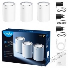 CUDY BE3600 Wi-Fi 7 Mesh Solution (3-pack) WiFi rendszer Iroda &eacute;s sz&aacute;m&iacute;t&aacute;stechnika - H&aacute;l&oacute;zat - Router - 532519