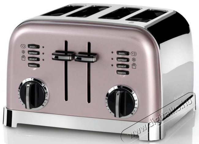 Cuisinart CUCPT180PIE 4 szeletes keny&eacute;rpir&iacute;t&oacute; - r&oacute;zsasz&iacute;n  Konyhai term&eacute;kek - Konyhai kisg&eacute;p (s&uuml;t&eacute;s / főz&eacute;s / hűt&eacute;s / &eacute;telk&eacute;sz&iacute;t&eacute;s) - Keny&eacute;rpir&iacute;t&oacute; - 361683