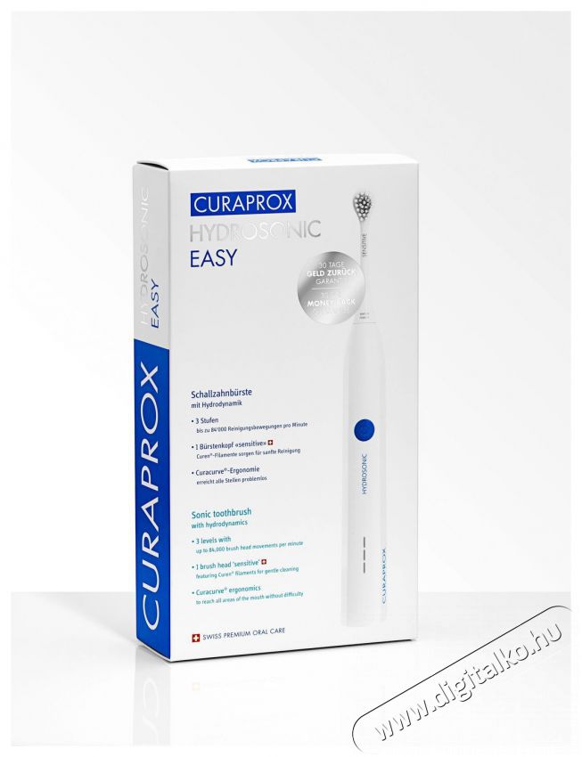 Curaprox EASY Hidrosz&oacute;nikus fogkefe Sz&eacute;ps&eacute;g&aacute;pol&aacute;s / Eg&eacute;szs&eacute;g - Sz&aacute;j / fog &aacute;pol&aacute;s - Elektromos fogkefe - 524613